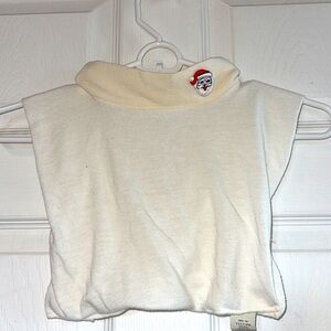 Mock turtleneck with embroidered Santa
